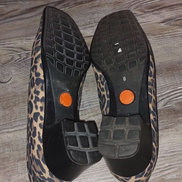 Sesto Meucci Yasemin Leopard-Print Pumps Square Toe Waterproof Size 8 - Picture 9 of 10